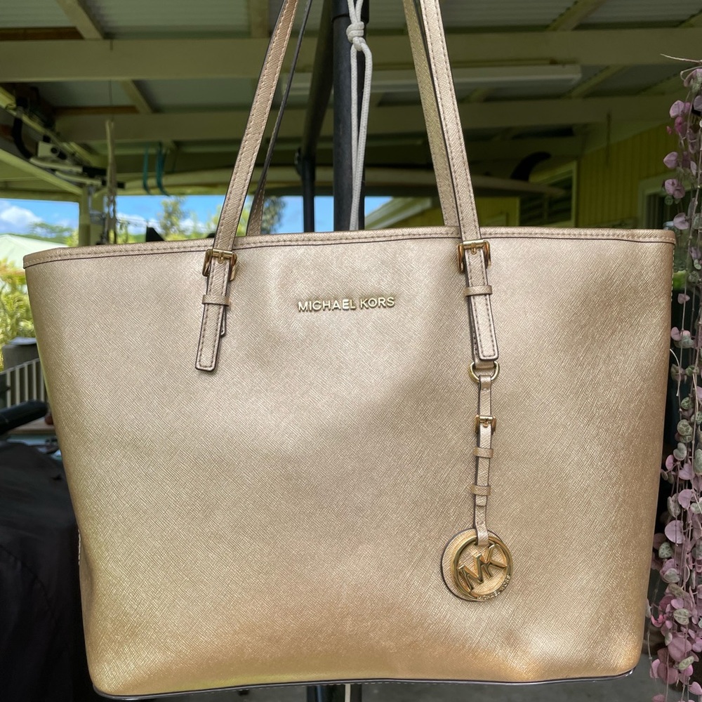 Michael Kors Tote,  handbag, designer bag, Leather, MK